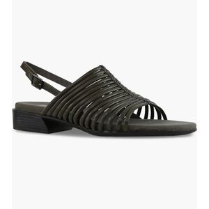 Munro Celia Black Strappy Flat Slingback‎ Sandals